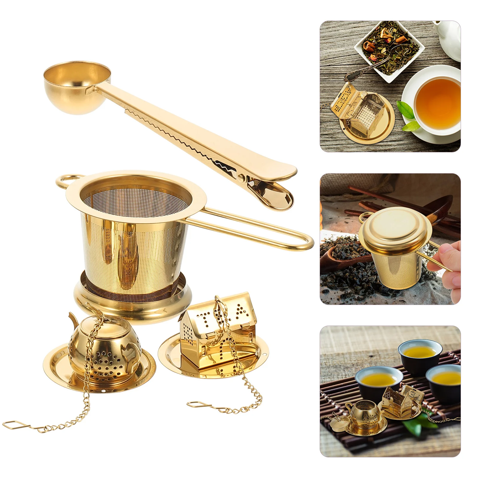 

1 Set Stainless Steel Strainer Infuser Plate Spoon For Loose Leaf Filtering Tea Residue Strainer Home Tea Ceremony Accessories