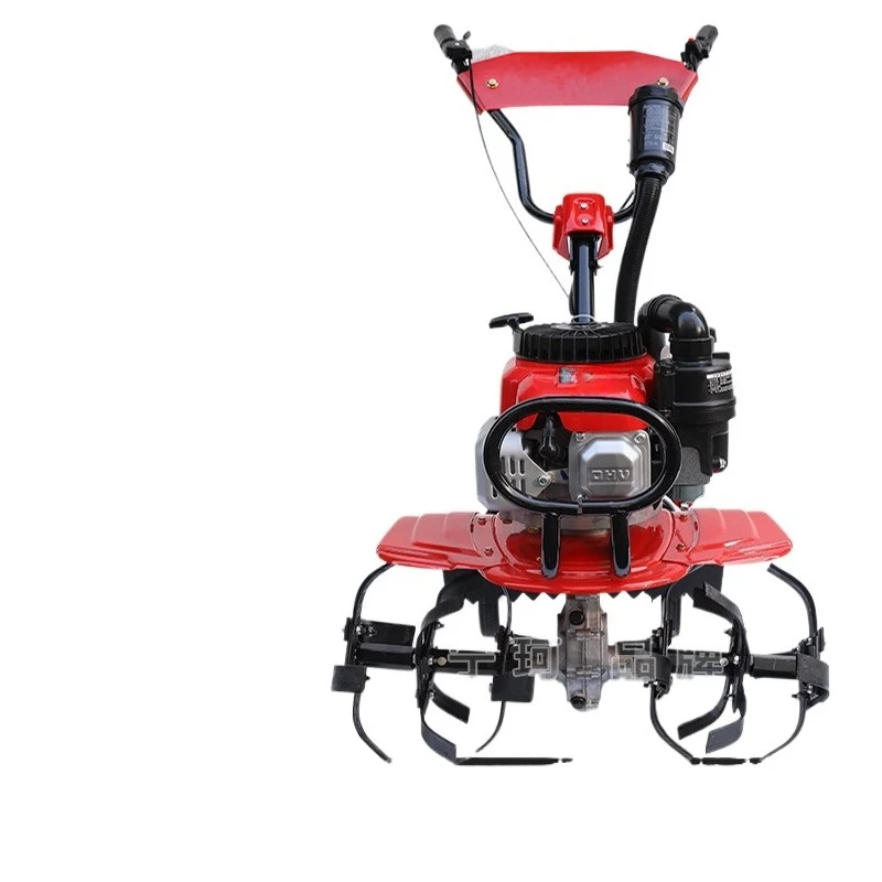 

Small gasoline household four-stroke soil loosening paddy field weeding ditching machine translation land reclamation rotary