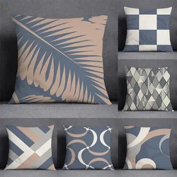 Nordic Flower Geometric Pattern Decorative Square Pillowcase Home Office Cushion Cover
