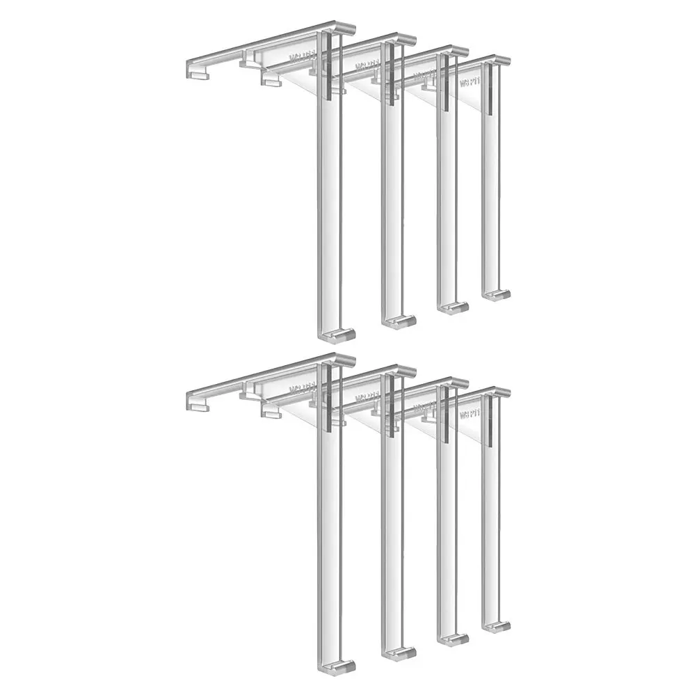 

8Pcs Curtain Clips Clear Plastic Valance Clips Vertical Blind Replacement Parts Hidden Bracket Curtain Rings Clip