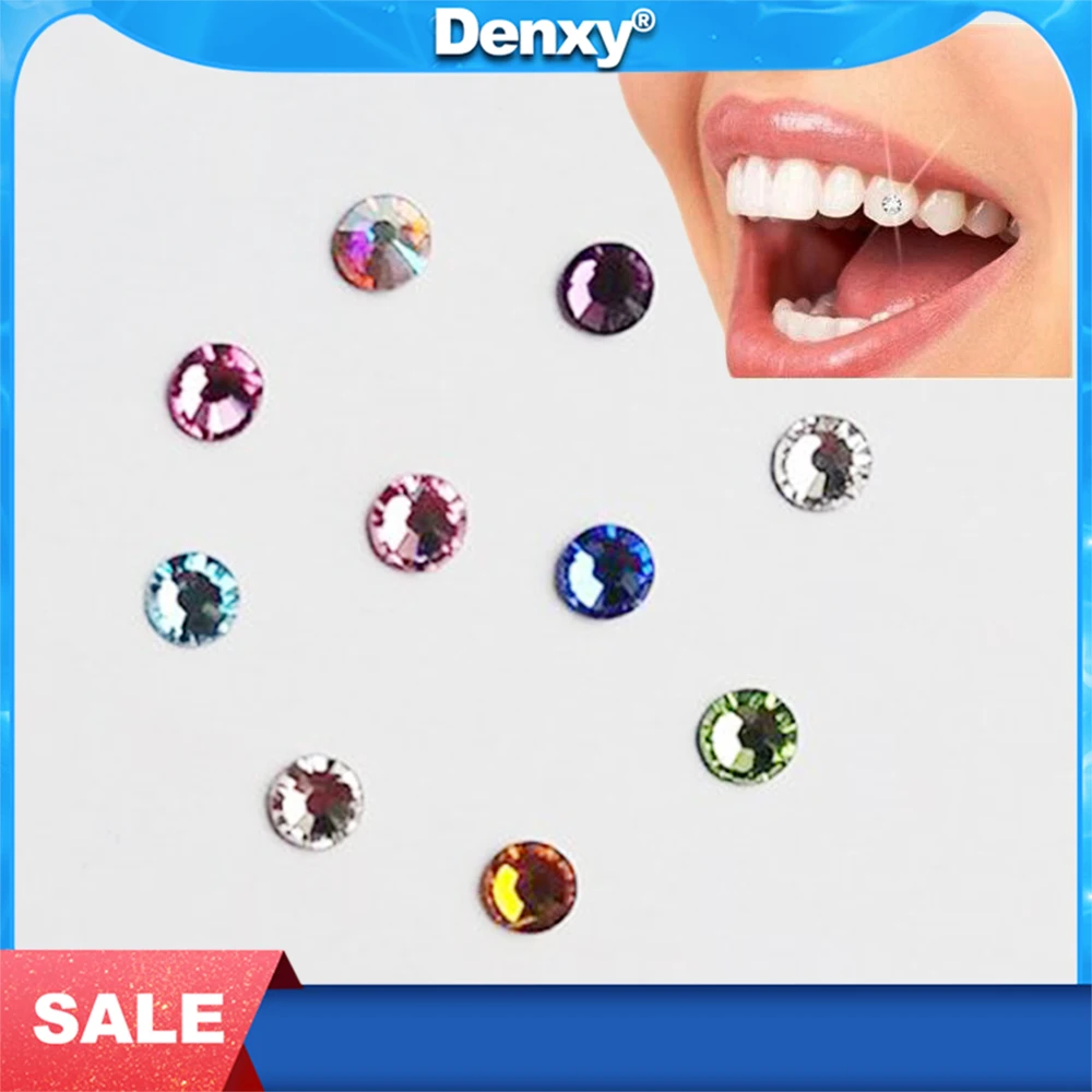 2 Box Dental Crystal Tooth Stone Crystal Diamond Teeth Decoration Jewelry Teeth Whitening Ornament Dental Bracket Orthodontic