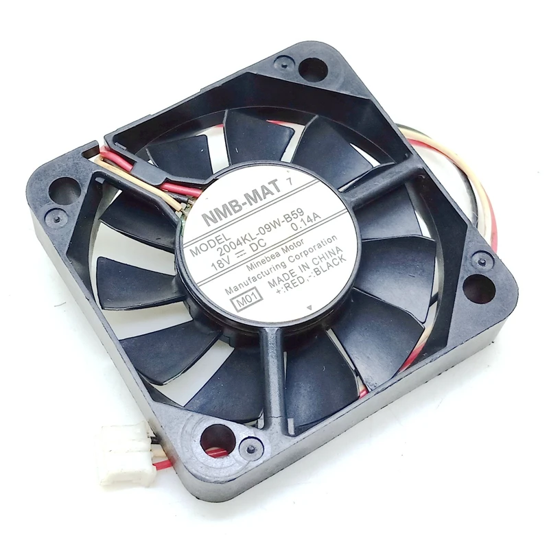 

DC 18V 50mm cooling fan 5010 ultra quiet fan 2004kl-09w-b59 18V three wire converter cooling fan 5cm