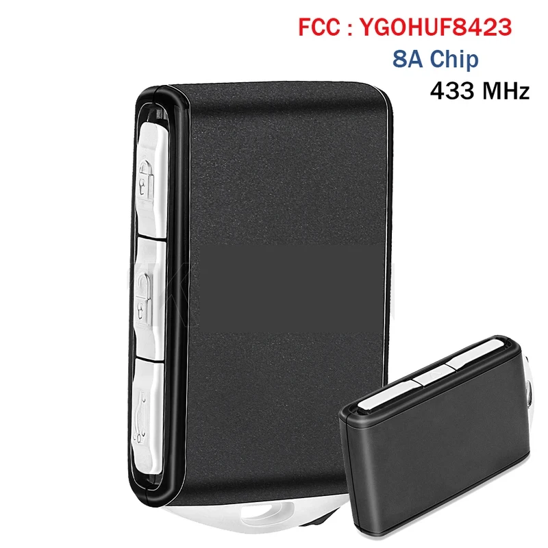 Smart Remote Car Key Fob 433MHz 8A Chip for Volvo V90 S90 XC90 S60 S40 XC40 XC60 2016 2017 2018 2019 2020 2021-2025  YGOHUF8423