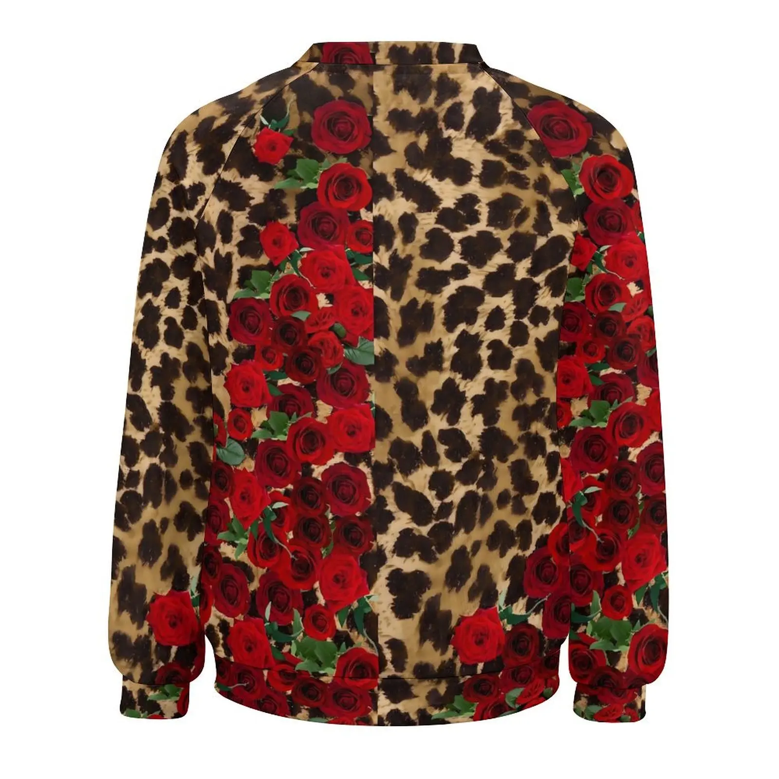 Floral Leopard Casual Hoodies Retro Roses Print Y2k Hoodie Winter Long Sleeve Street Wear Oversize Sweatshirts Birthday Gift