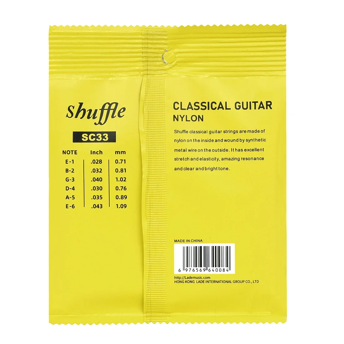 Shuffle Classical Guitar Strings SC33 Guitar Musical Instruments Replace Accessories Universal Nylon Thread Strings