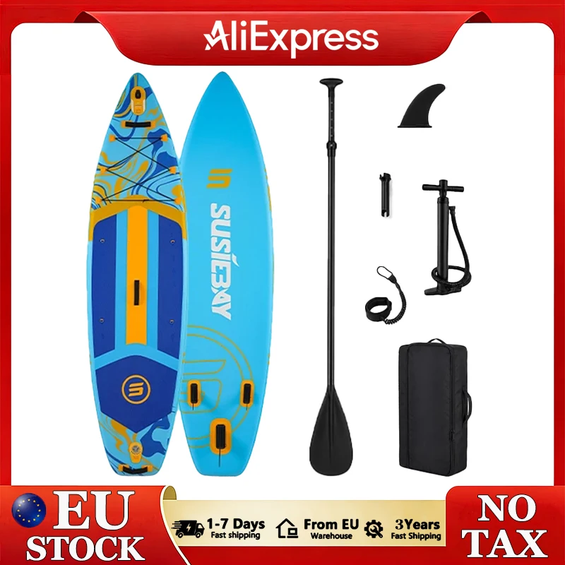 Planche de paddle gonflable 335*89*15 cm, antidérapante, forte stabilité, avec accessoires complets, pour adultes et jeunes de tous niveaux, ensemble de planches de paddle, SUP polyvalent.