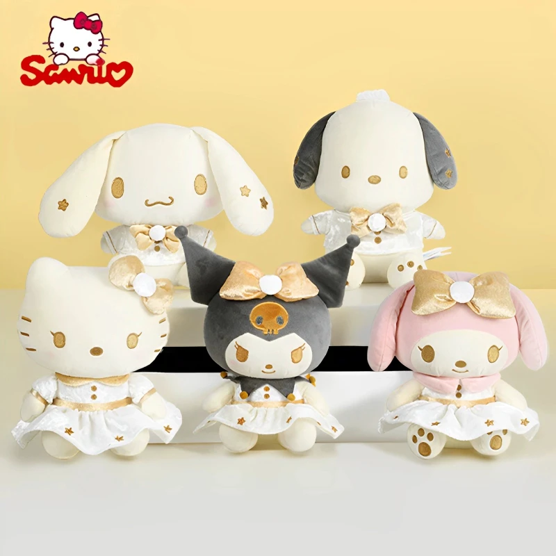 

Sanrio Gilt Series Plush Doll Doll Girl Gift Kuromi Ornament Small Doll Gift