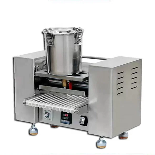 Professional Dutch Gas Automatique Automatic Electric Mini Pie Crust Souffle A Crepe and Fruit Pancake Cake Makers Machine