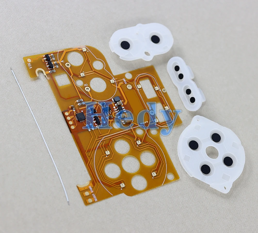 10sets Für GBC Taste Licht Montage LED Farbe Taste Mot Kit Flex Kabel Für Game Boy Farbe