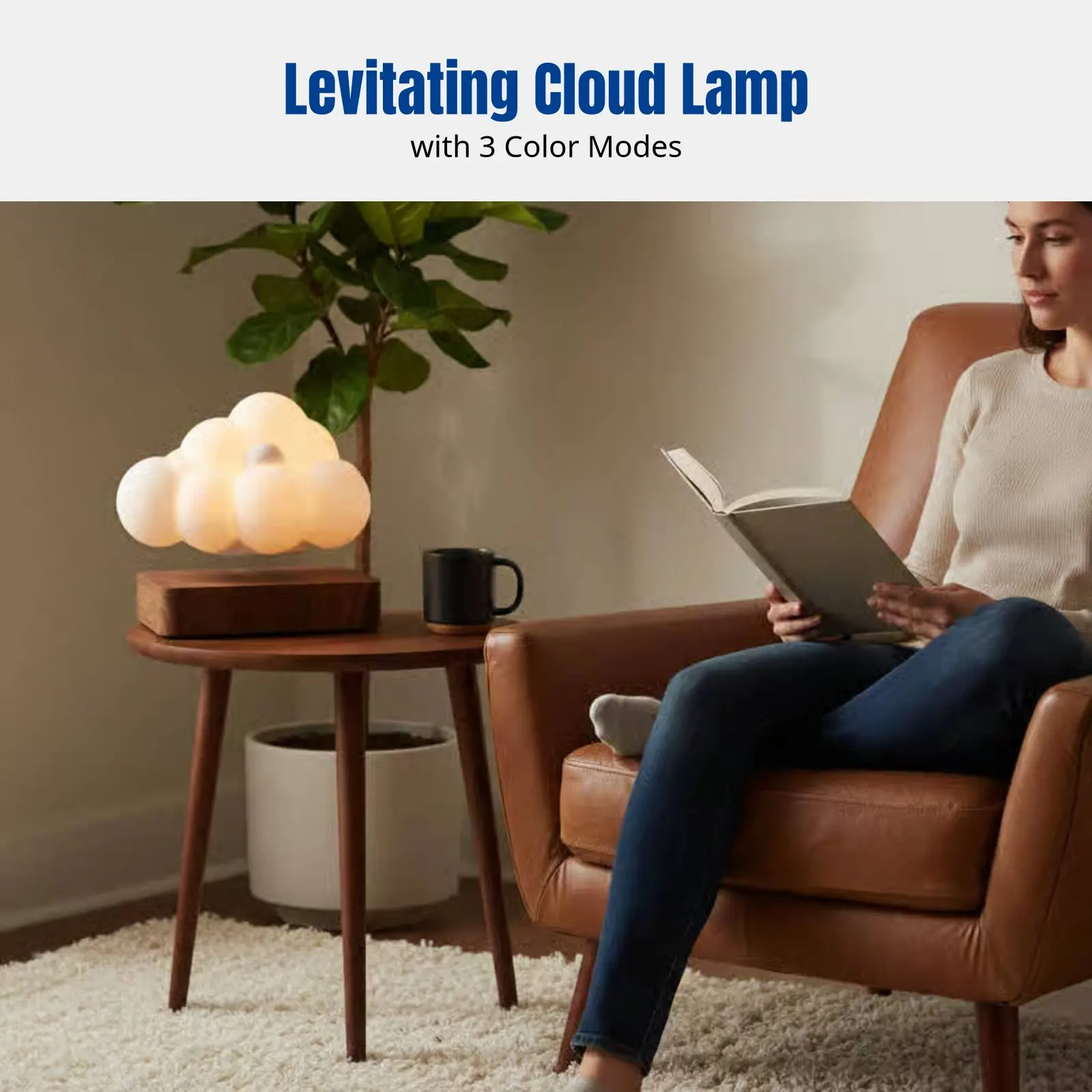 

Nebula Night Light with Levitation, Creative Desktop Atmosphere Lamp, RGB Color Changing, Unique Gift for Bedroom or Living Room