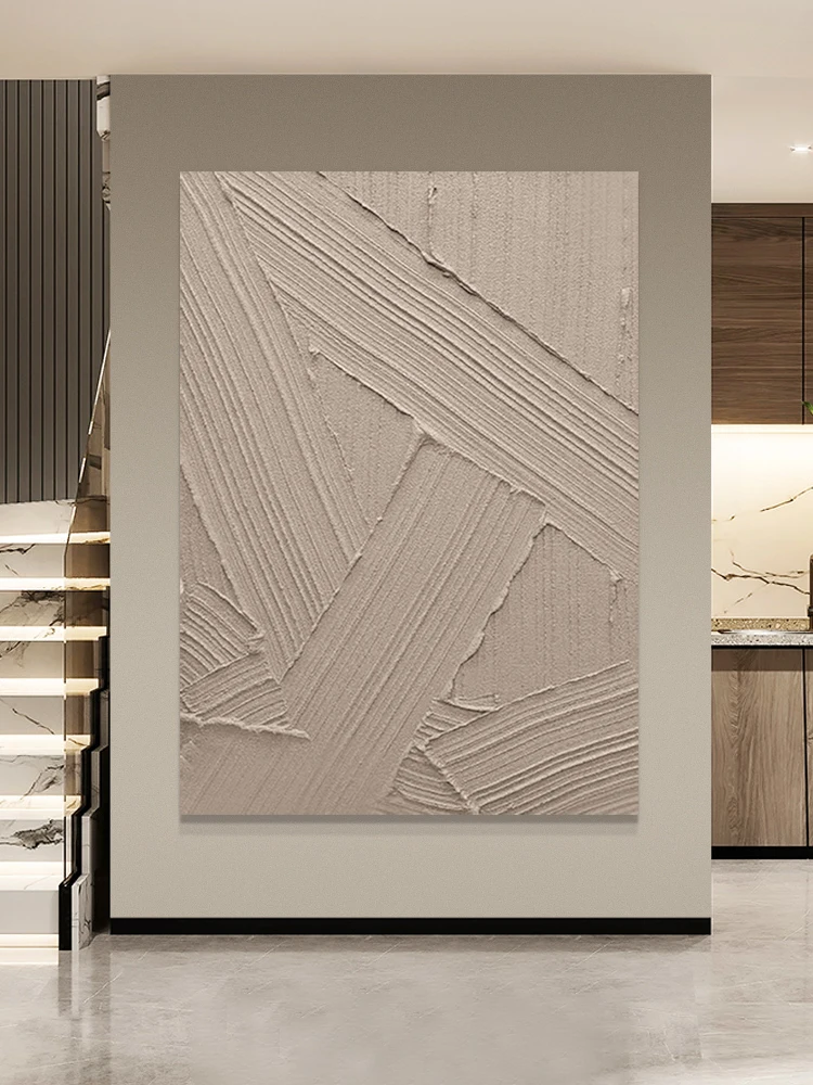 

Abstract Oil Painting Hand-Painted Three-Dimensional Decorative Modern Minimalist Silent Style Living Room Wall