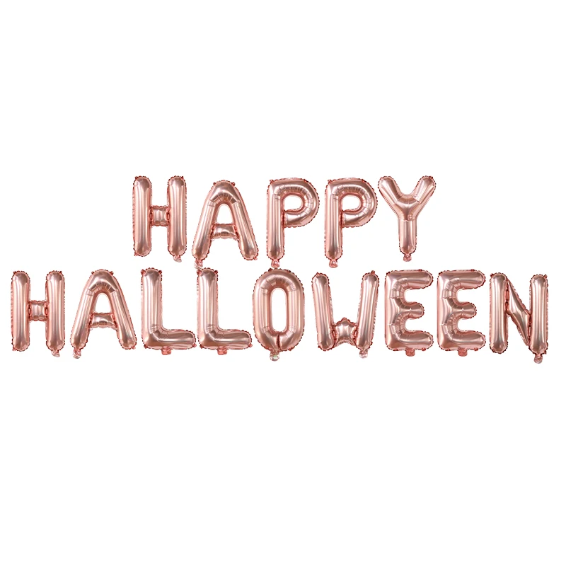 1 مجموعة 16 بوصة رسالة سعيد هالوين بالونات الحفلات 2022 بوو احباط راية اليقطين شبح زينة الهواء Globos ديكور المنزل الاطفال اللعب