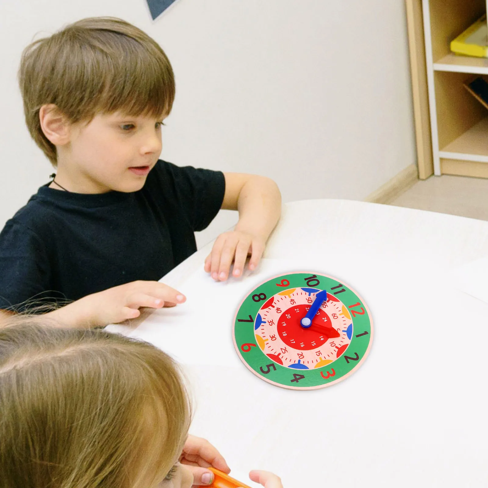 3 pièces cloche reconnaissance aides pédagogiques enfants horloge modèle jouet créatif numéro pratique en bois enfants petit