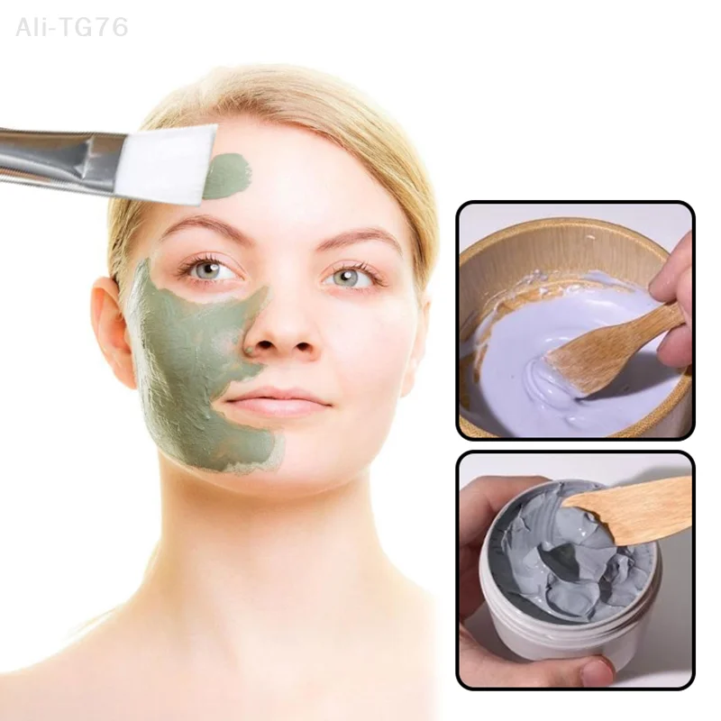 1 ensemble femmes dame bricolage masque Facial Kit masque Facial bol en bambou bâton de mélange cuillère spatule Kit outil de beauté cosmétique soins de la peau