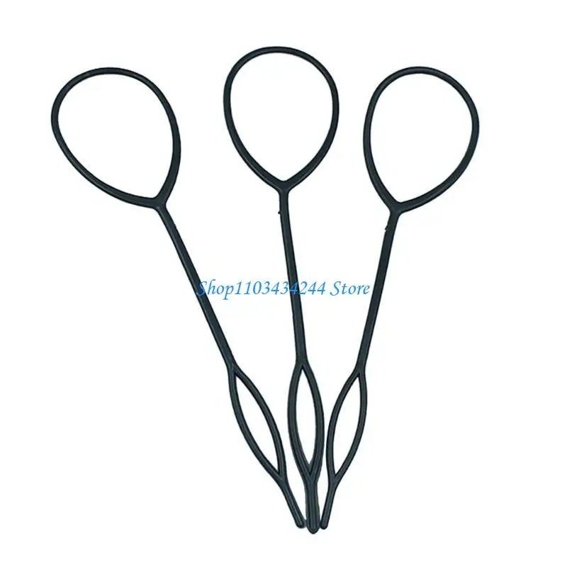 10PCS Ponytail Maker Tools Hair Tail Tool Set Hair Braider with 2-Size Loop-Tool