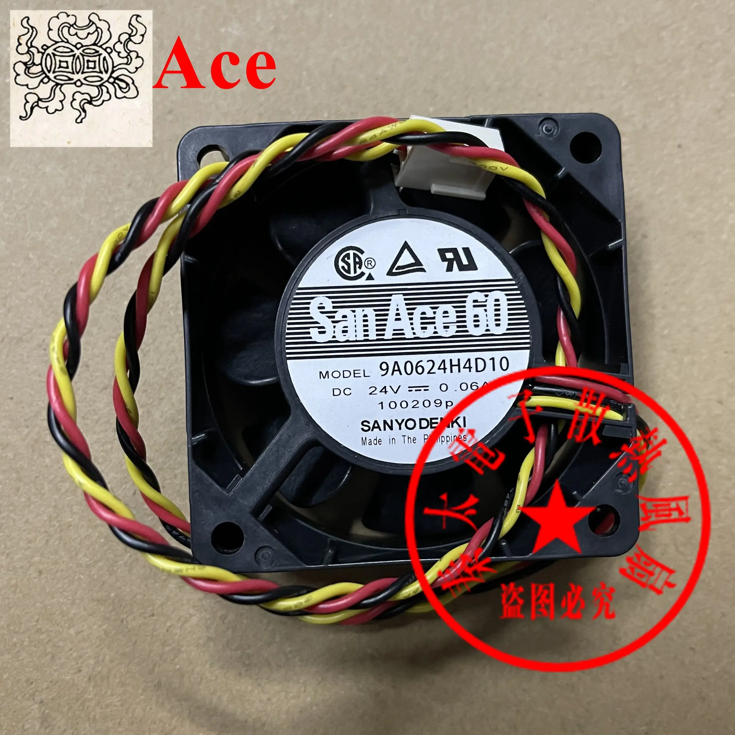 

Ltsf For SANYO DENKI 9A0624H4D10 DC 24V 0.06A 60x60x25mm 3-Wire Server Cooling Fan