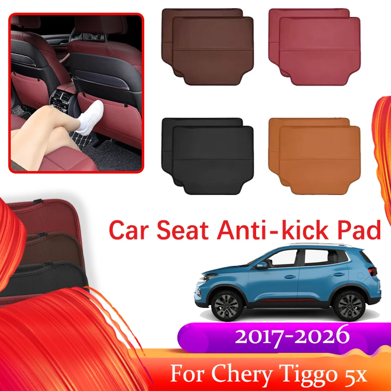 

Car Seat Back Protector Cover For Chery Tiggo 5x 4 Pro 5x Pro EMC Wave 3 2017~2026 Anti Kick Mat Storage Bag Pad Car Accessories