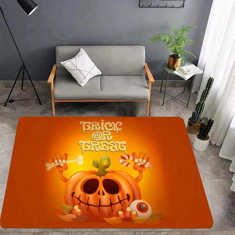 

Halloween pumpkins, Ghost Carpets, living room bedroom housewares, children's room baby mats, bathroom kitchen non-slip carpet