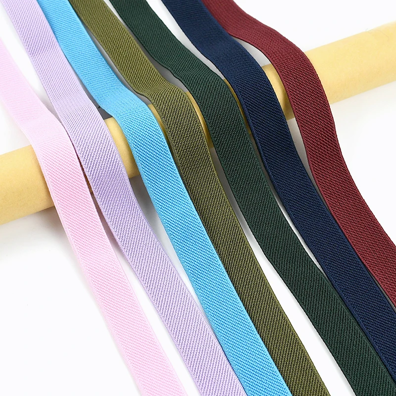 

20/40Meters 10mm Nylon Elastic Band Garment Belt Rubber Bands Jeans Pants Waistband Stretch Tape Trimming DIY Sewing Accessories