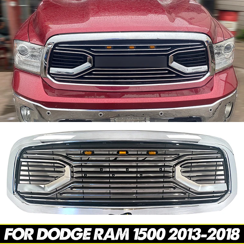 

Fit for DODGE RAM 1500 2013-2018 grill front bumper modification 2014 2015 2016 RAM 1500 grille accessories decoration