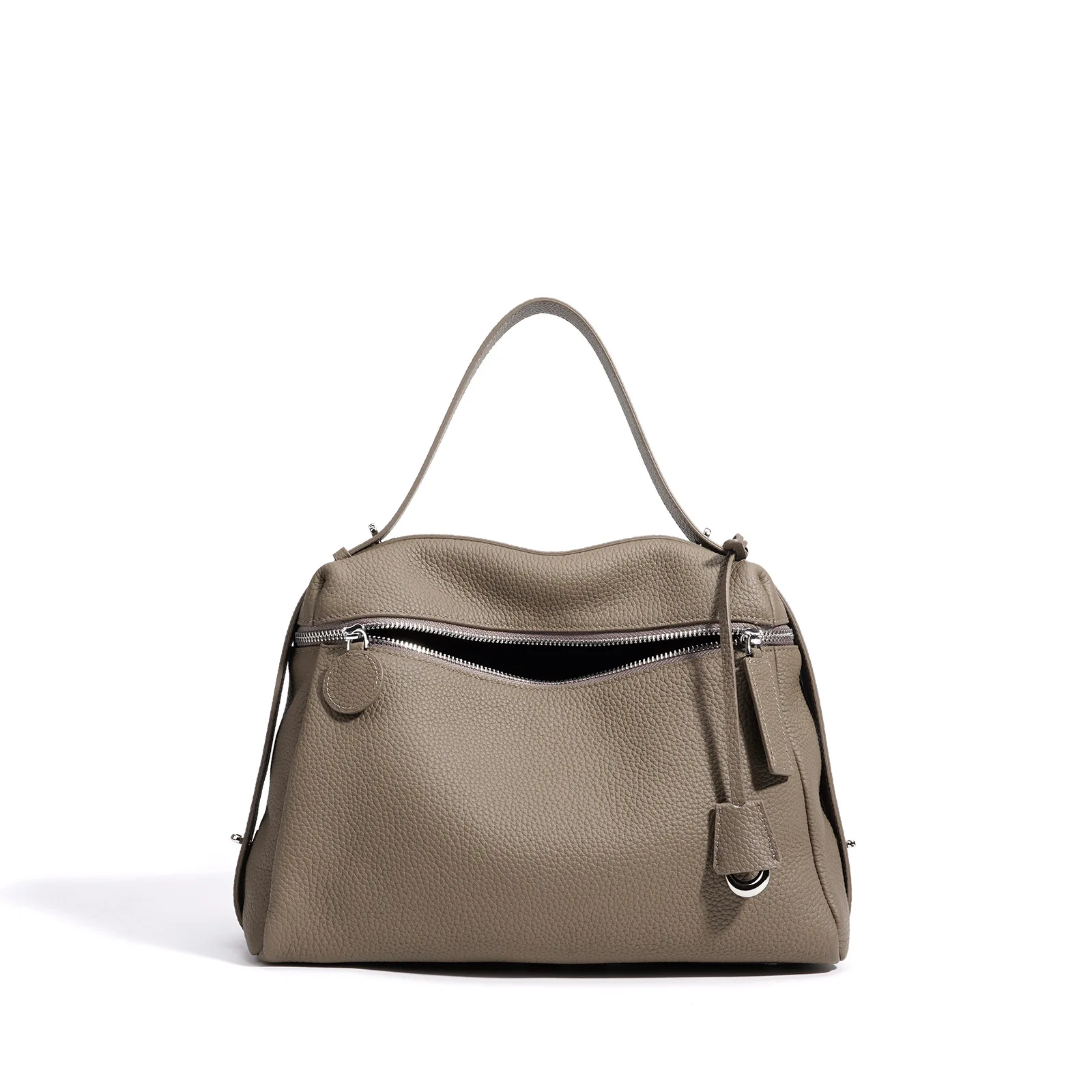 Genuine TopGrain Cowhide Women Handbag Large Capacity Multiway Shoulder Crossbody Bag Soft Leather Ladies Work Office Travel