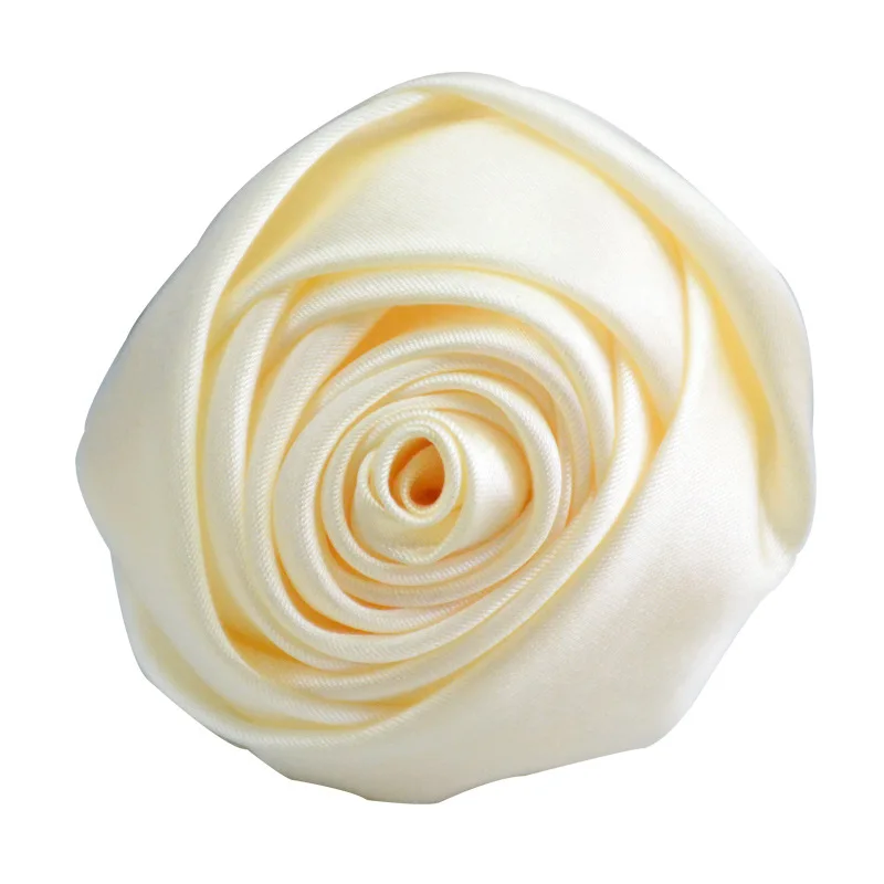 5 Teile/beutel 5,5 Farbige Tuch Band Rose Blume Seide Stoff Blume Handgemachte DIY Hochzeit Bouquet Blume Hut Haar Tuch Zubehör – Detail 6