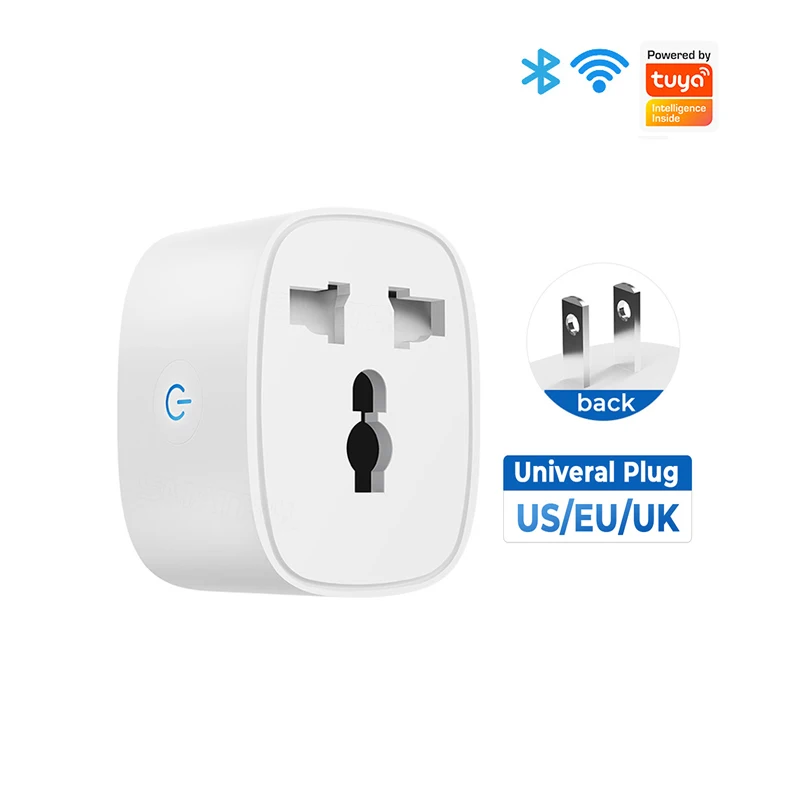 5 قطعة Tuya WiFi المنزل الذكي متعدد الوظائف قابس كهربائي التصميم الحديث اليكسا توقيت الصوت التحكم عن بعد مقبس الحائط متوافق