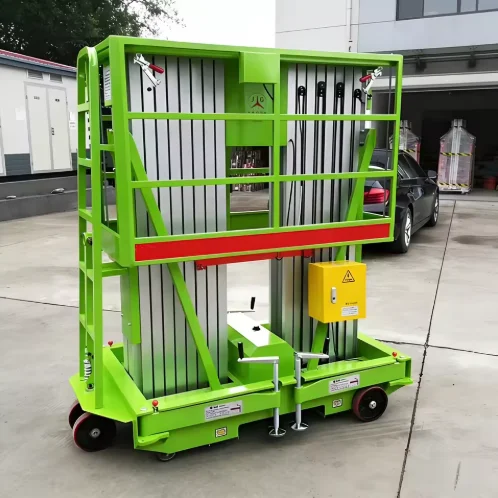 

Customized 4m 6m 8m 10m 12m 14m 200kg-300kg Telescopic Electric Hydraulic Vertical Two Mast Lifting Platform