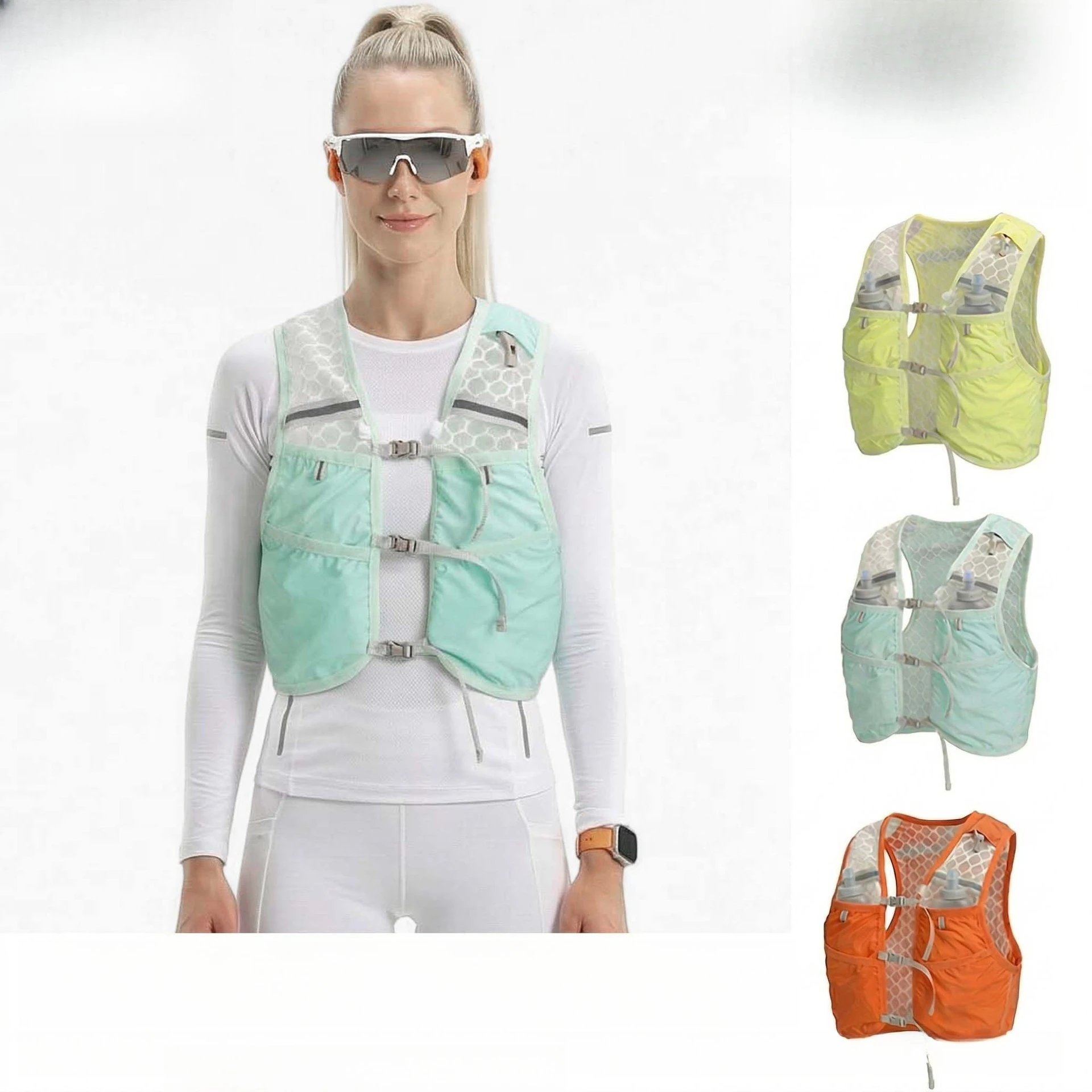 Breathable Hydration Hiking Vest Lightweight Outdoor Sport Camping Climbing Marathon Rucksack Portable Travel Water Backpack