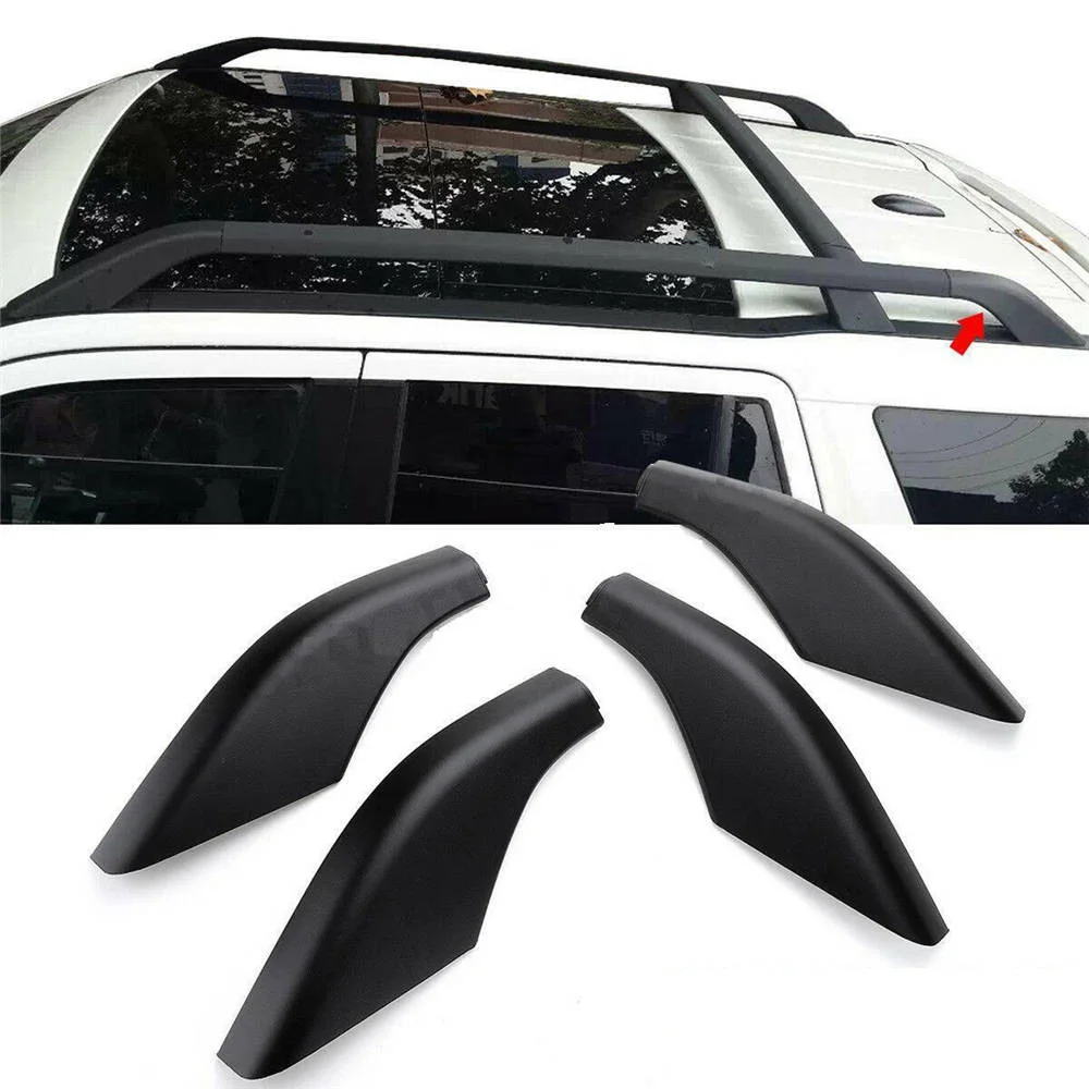 

4pcs Car Roof Rack Rail End Covers Decorative Accessories For Land Rover Freelander 2 2006 2007 2008 2009 2010 2011 2012 2013
