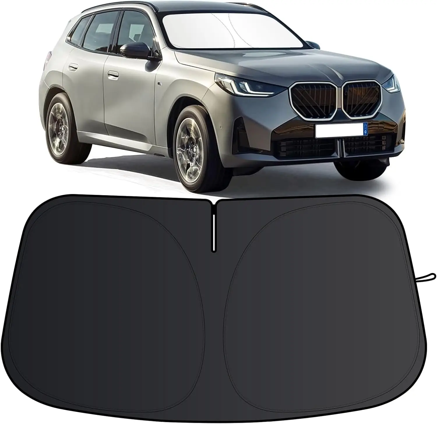 

Солнцезащитный козырек на лобовое стекло для BMW X3 2018-2025, складная защита от солнца с сумкой для хранения, 2-слойный автомобильный солнцезащитный козырек на переднее окно Sha