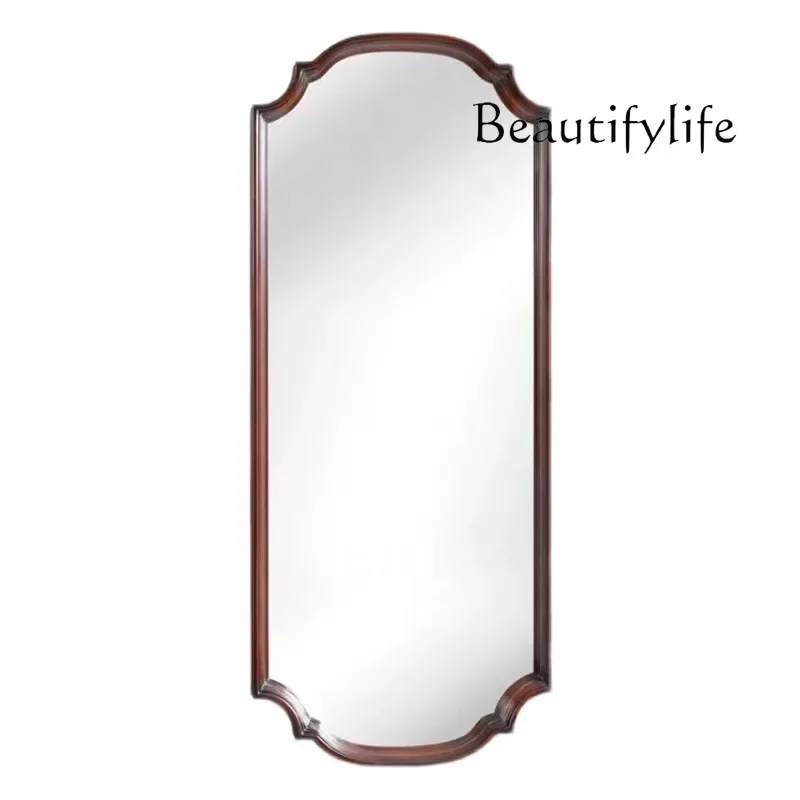 French Chinese wall-mounted floor-to-ceiling mirror entrance entrance full-length mirror