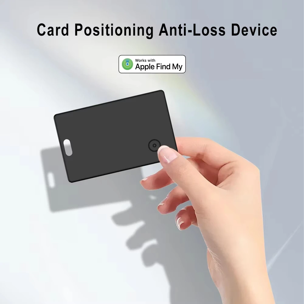 Ultra Thin Find My Card Tracker for Wallet,Bag,Passport,Backpack,Suitcase,Laptop,iOS Only,Apple BT Anti-Lost Locator Device