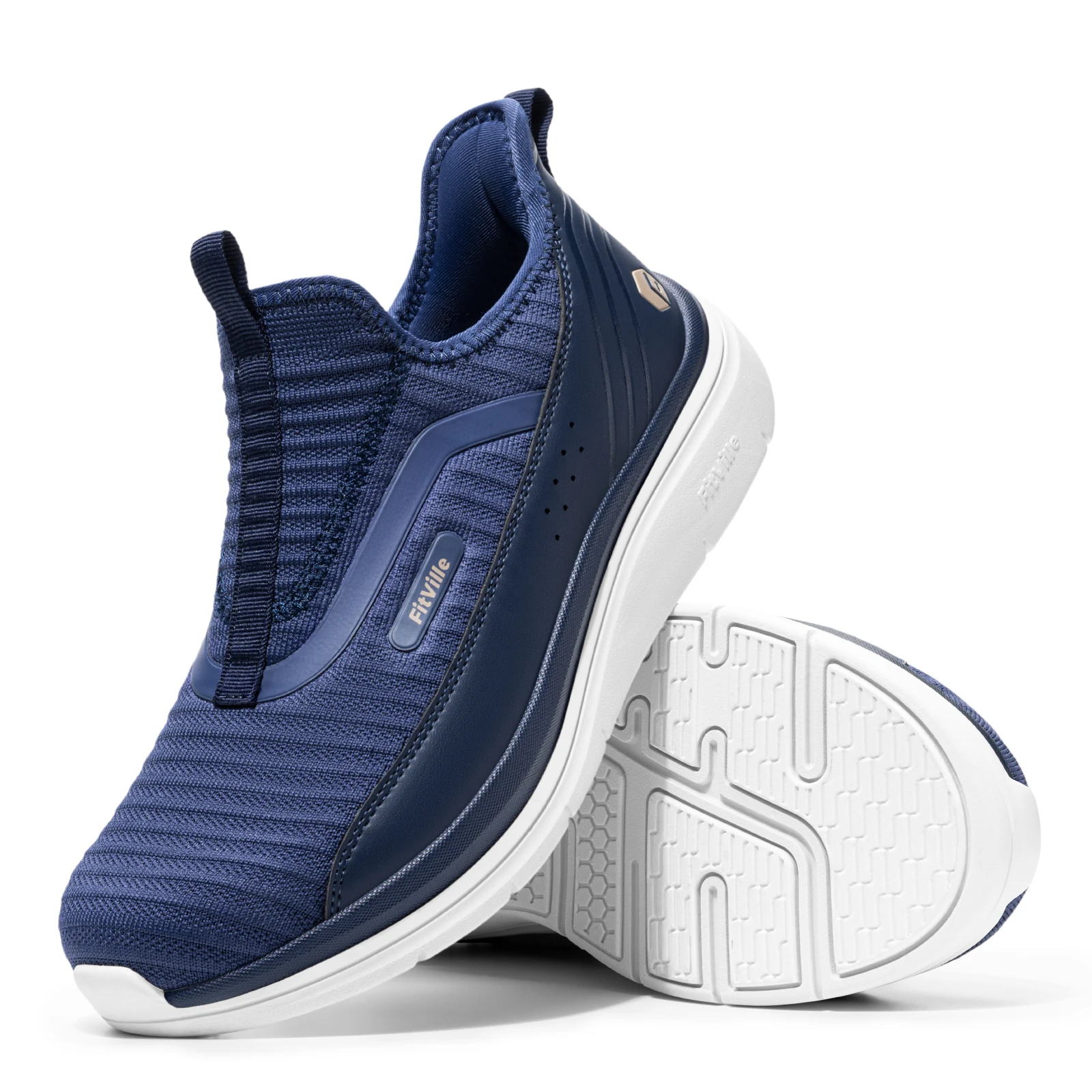 

Fitville Wide Men's Running Shoes Fitness Walking Shoe Lightweight Breathable For Outdoor Casual Sport Sneaker with Arch Support