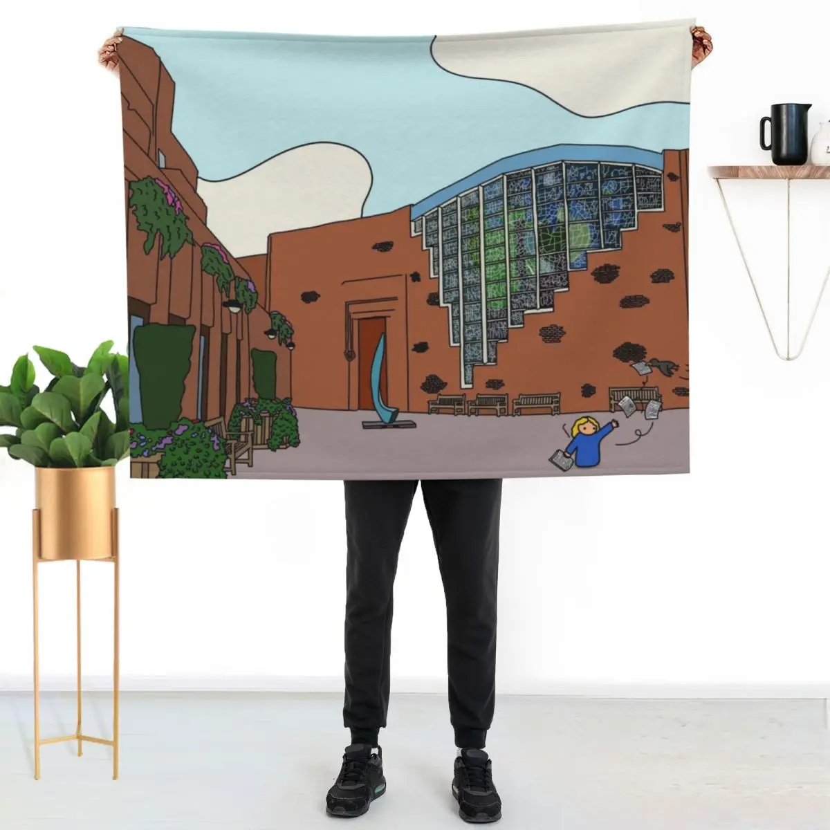 Robinson College - Strugletown || Cambridge struggles Throw Blanket funny gift Beach For Sofa Thin Baby Thins Heavy Blankets