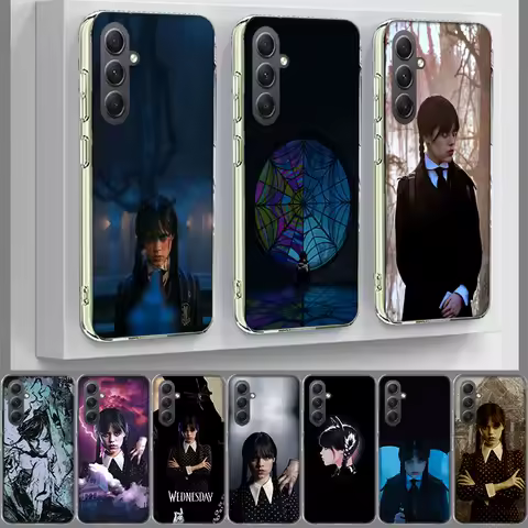 Wednesday Addams Silicon Cover For Samsung A54 A34 A24 A14 A53 A33 A23 A13 A52S A32 A22 A12 Phone Galaxy A03S A04S A02S A42 A72