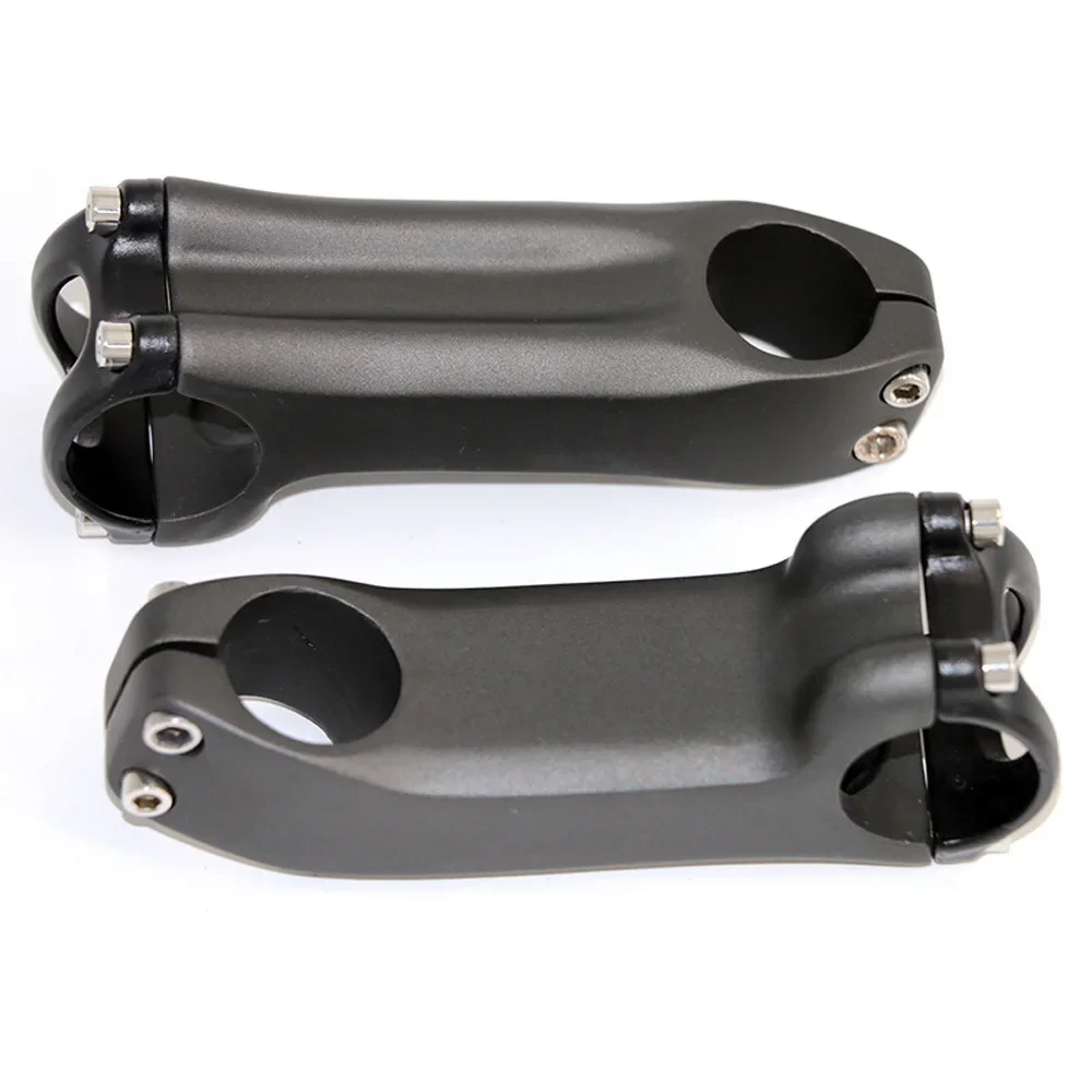 NoLogo Carbon Body+Aluminum Alloy Clamp Bike Stem Negative 6/17 Degree Ultralight Mountain/Road Bike Stem 70-130mm Bicycle Parts