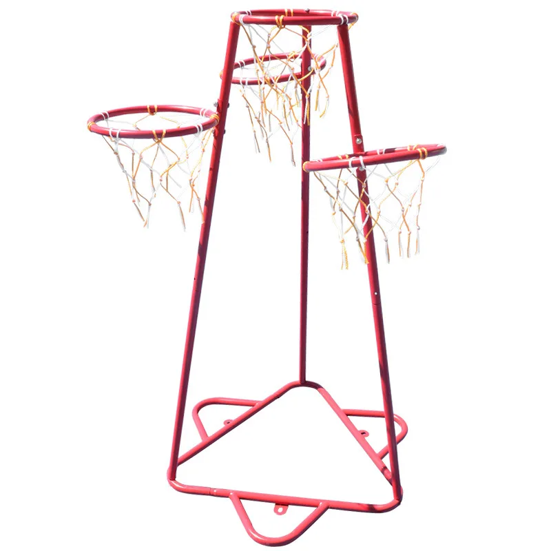 Kindergarten Iron Multi-basket Children's Indoor Shooting Outdoor Toys Basketball Shelf Shooting Rack