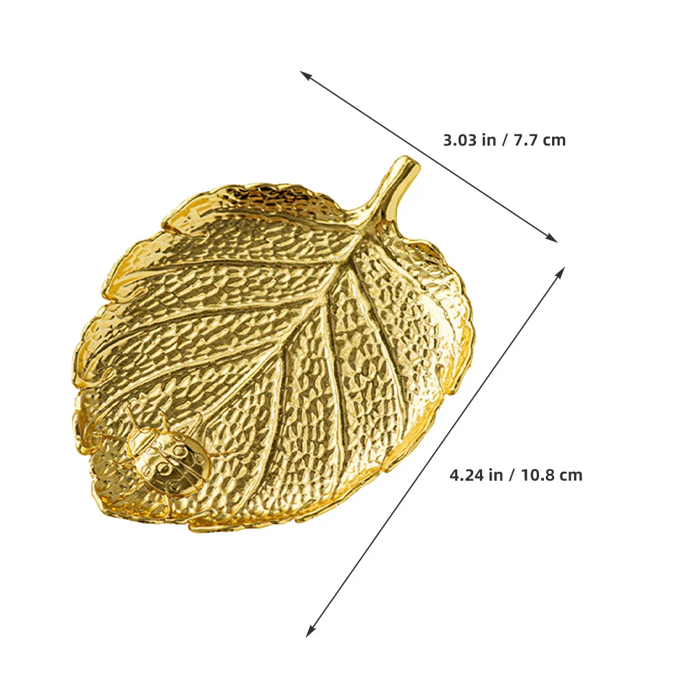 

Copper Metal Leaf Coaster Cup Mat with Non-Slip Reusable Insulation Coaster for Drinks Decorative Table Placemat