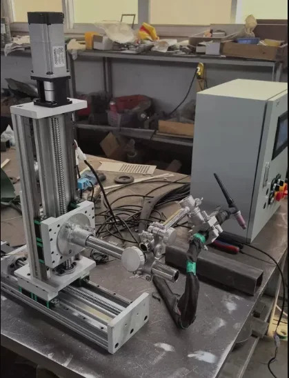 Portable Handheld Linear Automatic Welding Device 2 In 1 MIG Argon Shield Welder Precision Welding Machine for Metal Stainless