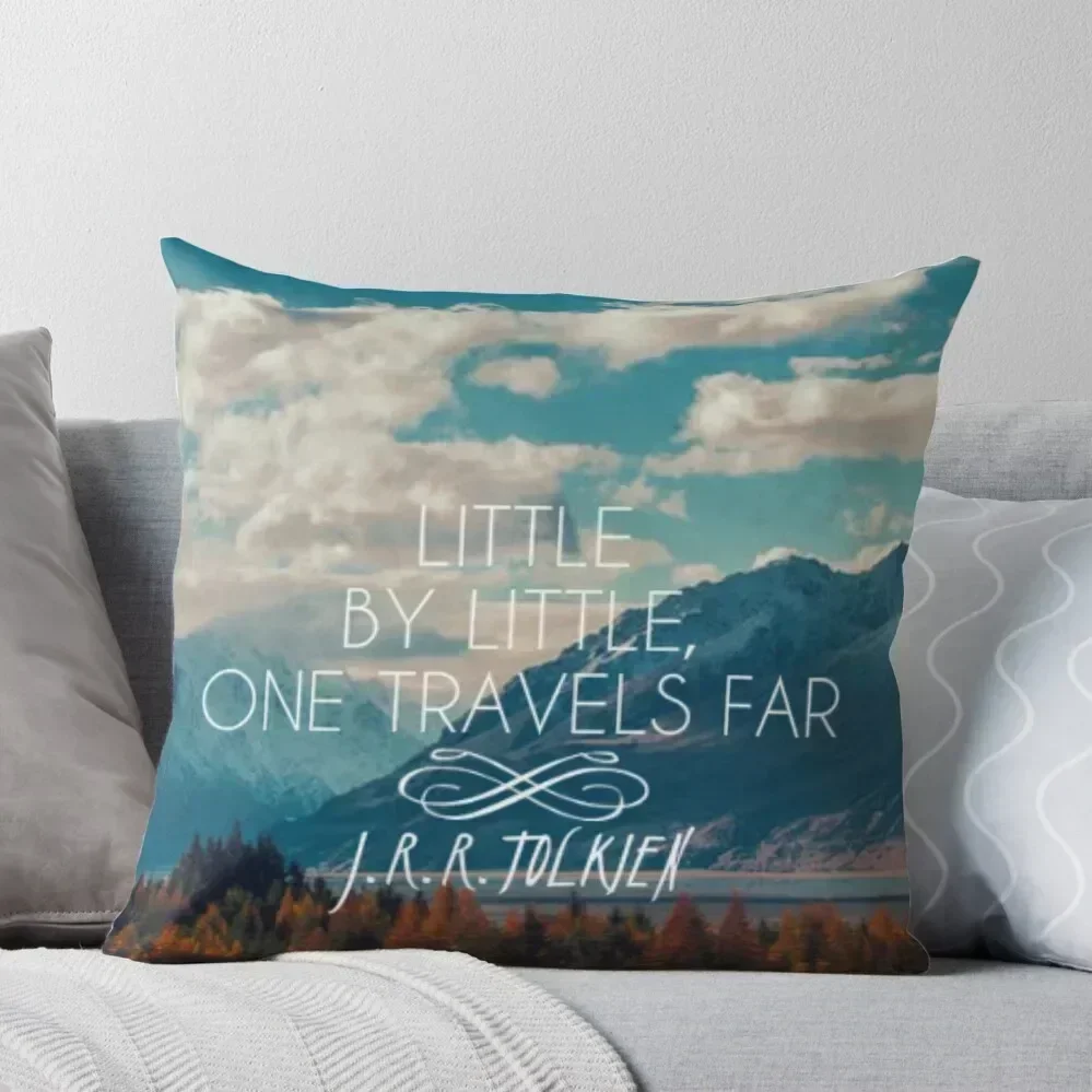 

little by little one travels far- j.r.r.tolkien Throw Pillow Decorative Cushions For Living Room luxury home accessories pillow