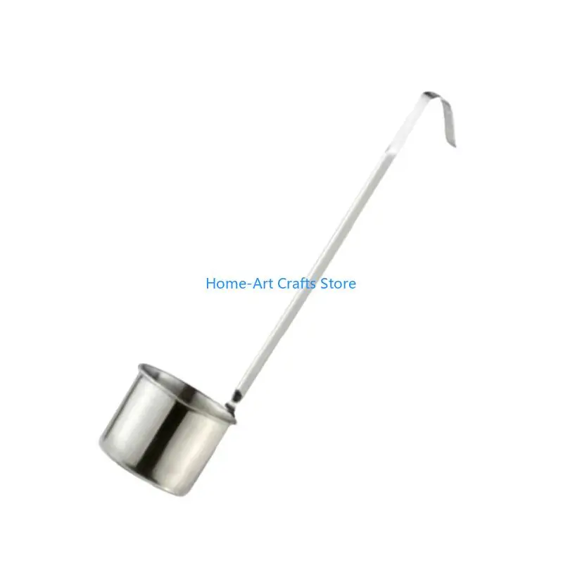 Y3NA 304 Stainless Steel Wine Dipper Metal Flat Bottom Spoon for Beer Pouring Measuring Kitchen Accessories for Everyday Use