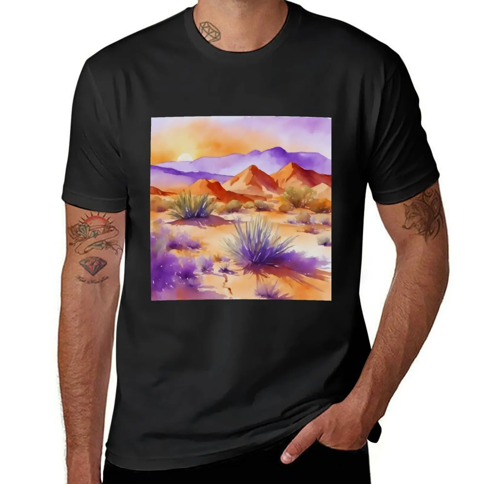 Desert Sun Radiance T-Shirt kawaii clothes customs design your own fitted t shirts for men