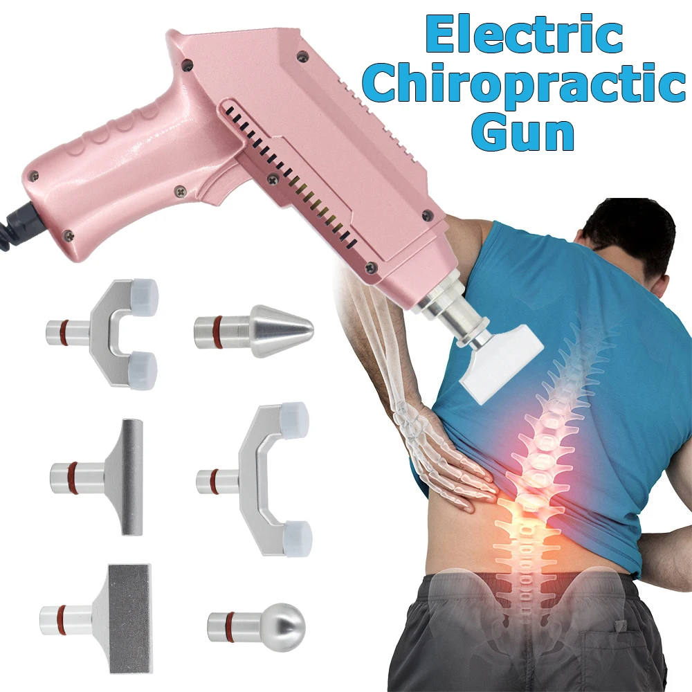 

Chiropractic Instrument Correction Gun 6 Heads Electric Bone Intensity Adjustable Spine Cervical Spinal Therapy Massager 2022