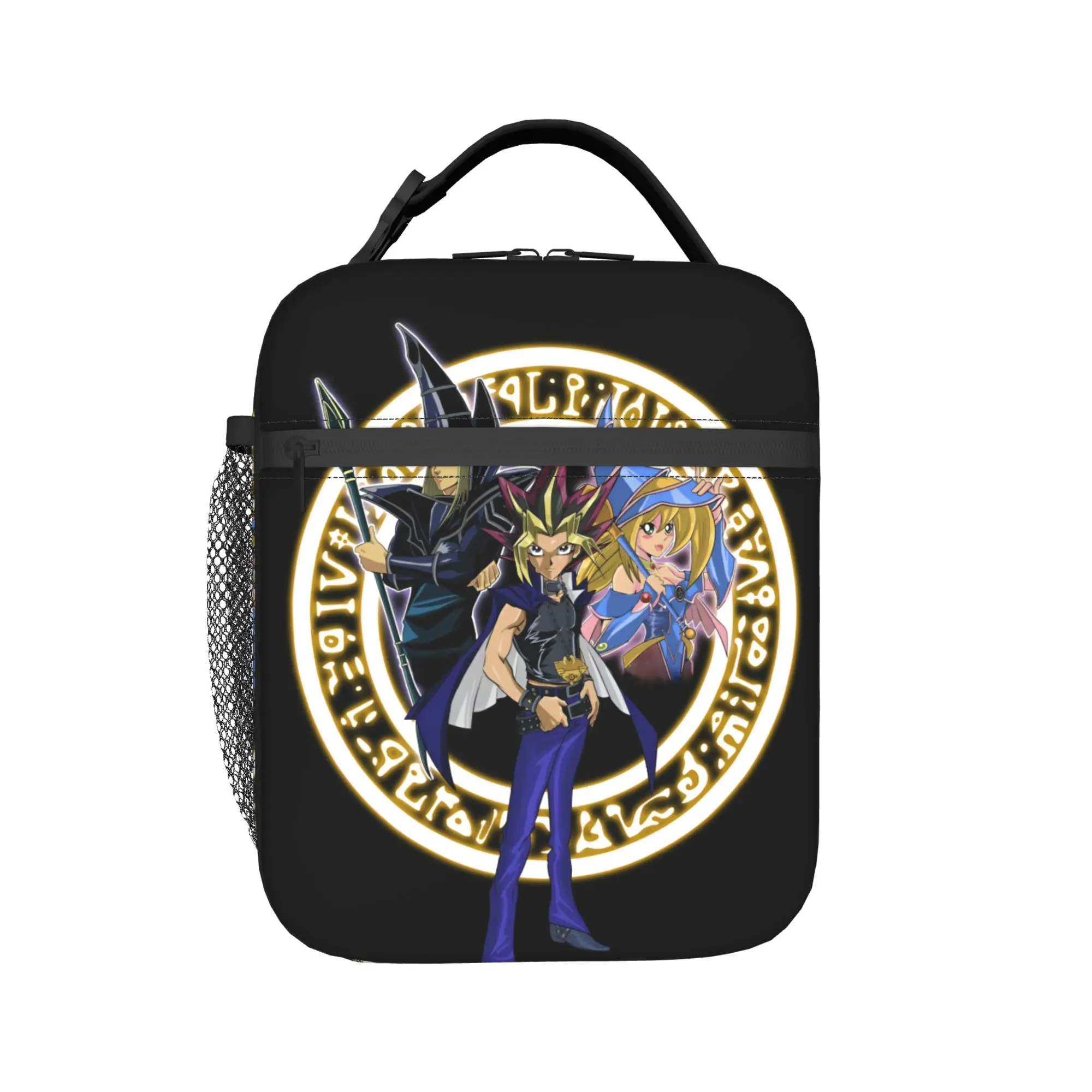 Y-Yus Gi O-Ohs Bolsa térmica para el almuerzo para mujer, a prueba de fugas, con gráfico vintage de Slifer the Sky Dragon, lonchera térmica para playa y camping