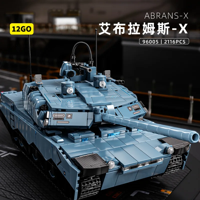 WW2 Military Series Building Blocks Toy Kits Creative Panther KF51 T-14 Main Battle Tank Soldier Army Bricks Toys for Boys Gifts