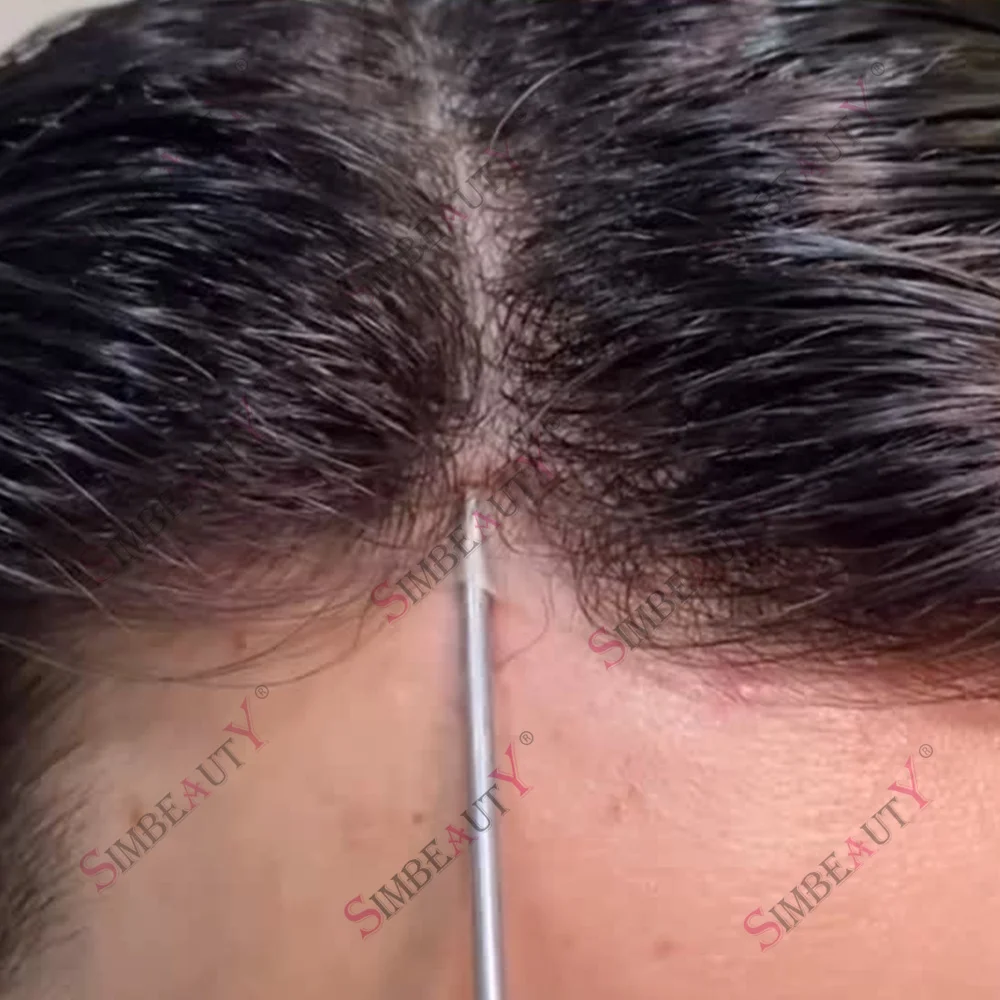 

Невидимые мужские парики с естественной линией роста волос, плотность 80-100%, ультратонкая микро-основа из микро-кожи 0.02 мм, черные, модель 520 # Черно-серые человеческие волосы