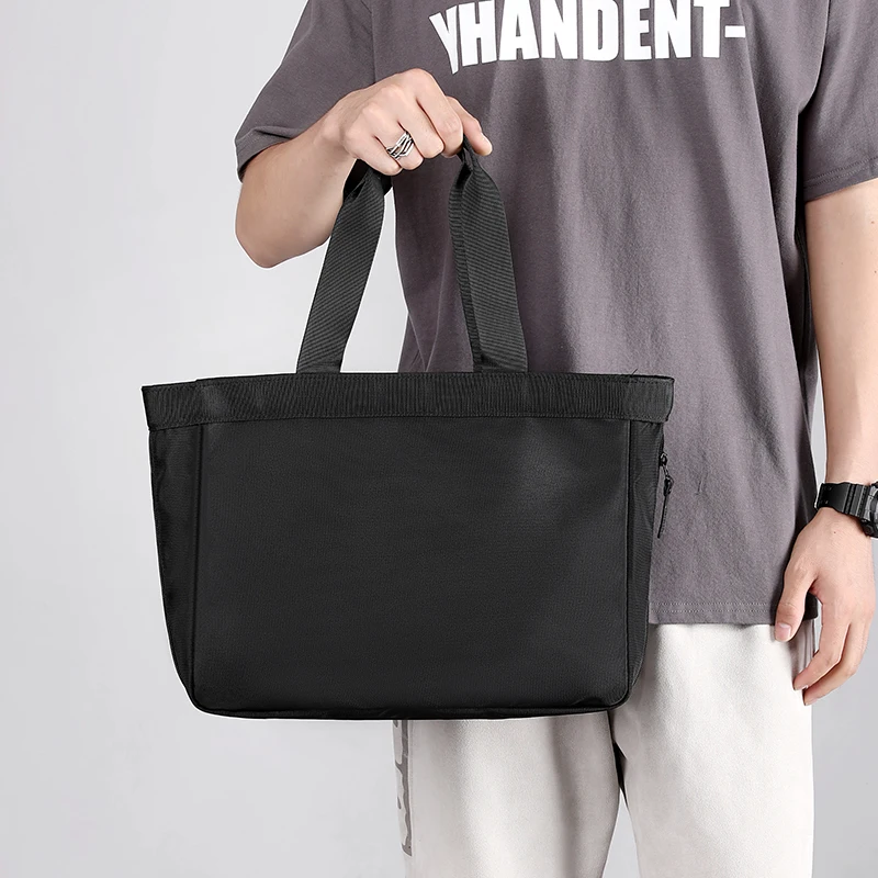 2023 New Message Portable Soft Men Work Nylon Waterproof Computers Bags Handbags Tote Male Charging Pack Messenger Fashionable