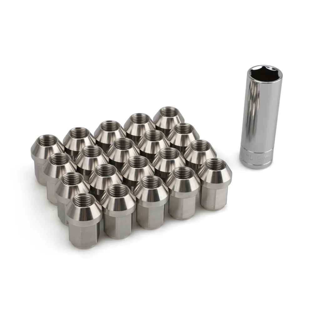 JDMAccessoriesWheel Caps20PCS Modified Car Nuts 304 Stainless Steel Length 35MM Specifications M12* 1.5M12 * 1.25M14 *1.5Exterio