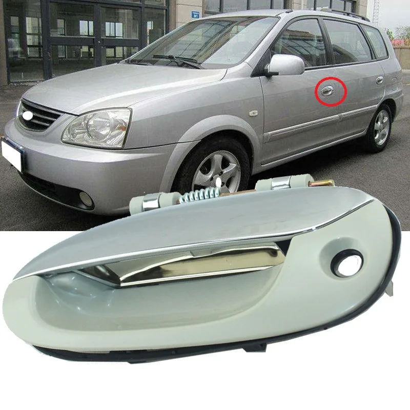 Yasong For Kia Carens 2004-2006 Car Outside Door Pull Handle Doorknob Chromeplate Door Opening Grasp Handle Door Handle Buckle